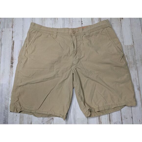 Columbia 36x10" Khaki Outdoor Chino Shorts‎ Lightweight Hiking Active Wear - Picture 1 of 5